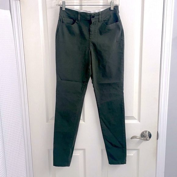 Ricki’s Slim Ankle Pants Olive Stretchy Pockets Pull On Elastic Waist Size S - Picture 15 of 15